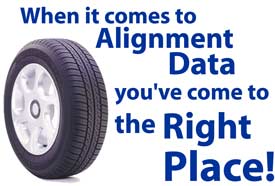 The Right Place for Wheel Alignment Specifications